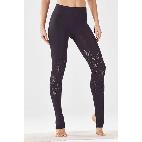 Fabletics Pants - Black Stirrups Yoga Leggings
